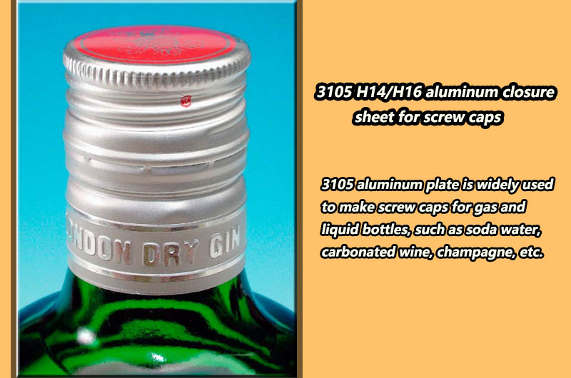 3105 Aluminium Wine Closure Sheet for Screw Caps