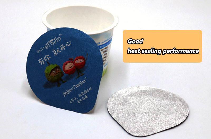 Yogurt Lid Heat Seal Aluminum Foil Features