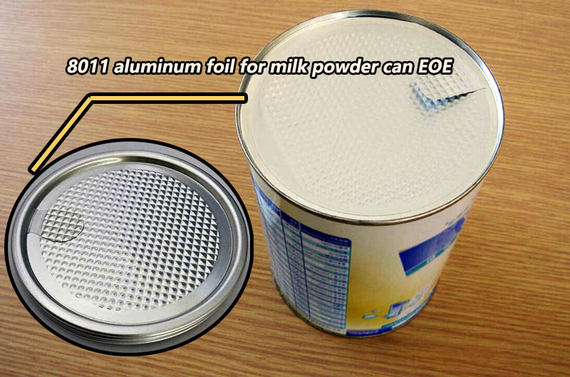 8011 aluminum foil roll for milk powder can easy open end eoe