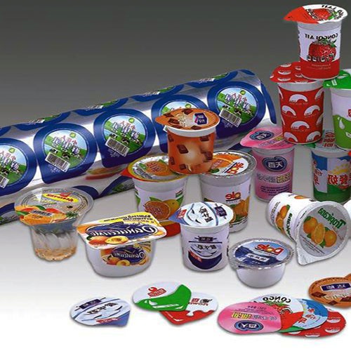 Yogurt lid heat seal aluminum foil